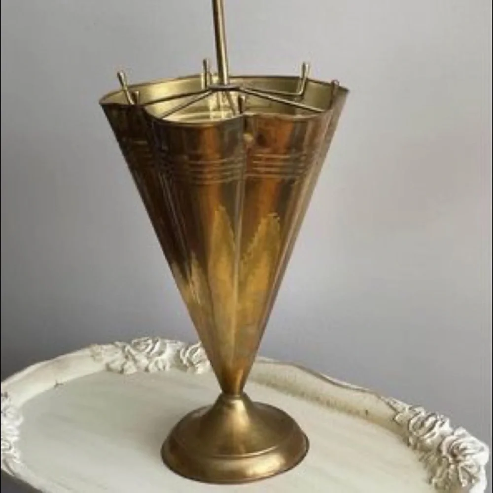 Mid-Century Brass Umbrella Stand, 1950s